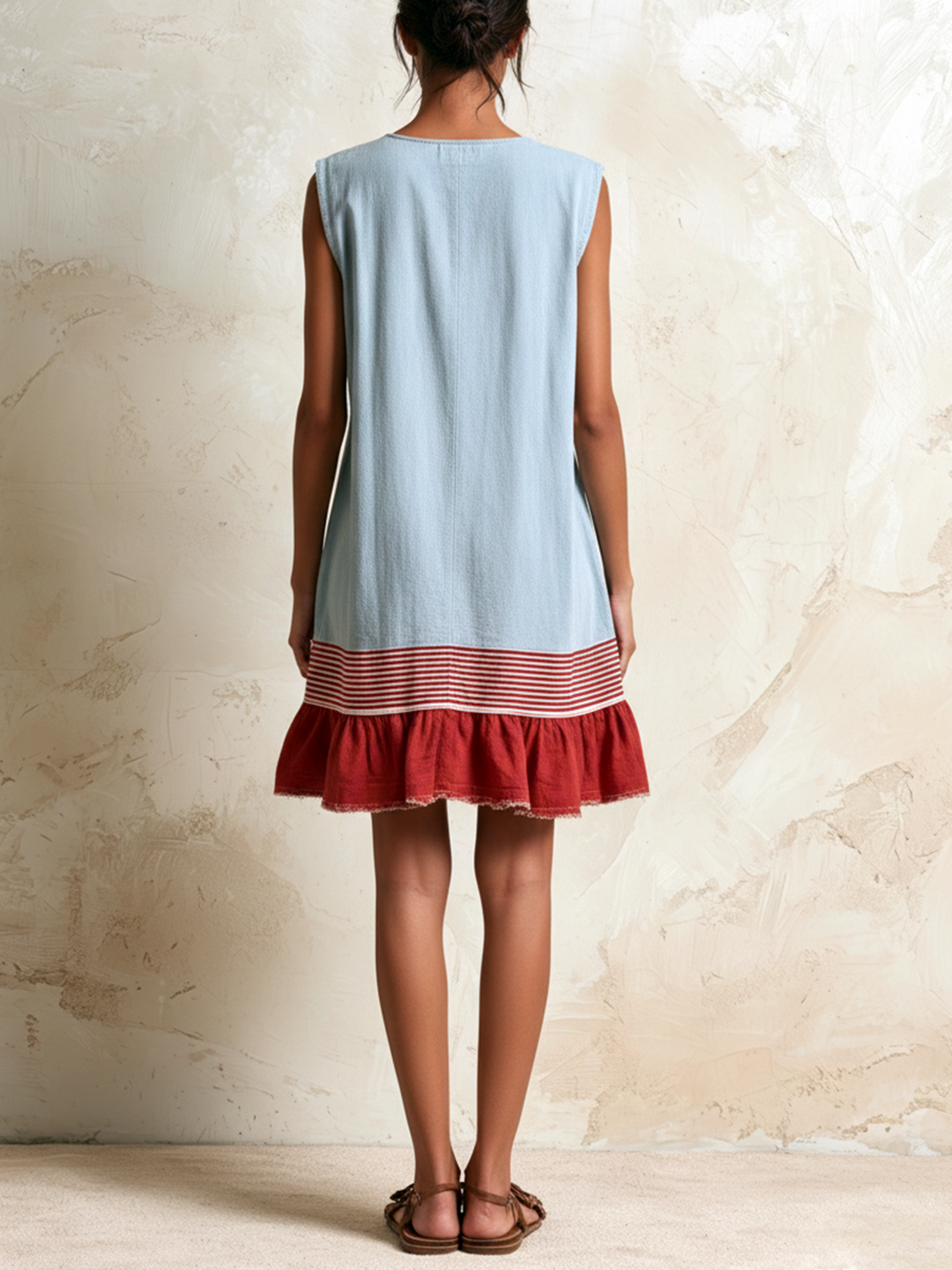 Cassiana™ - Sleeveless Ruffle Hem Shift Dress