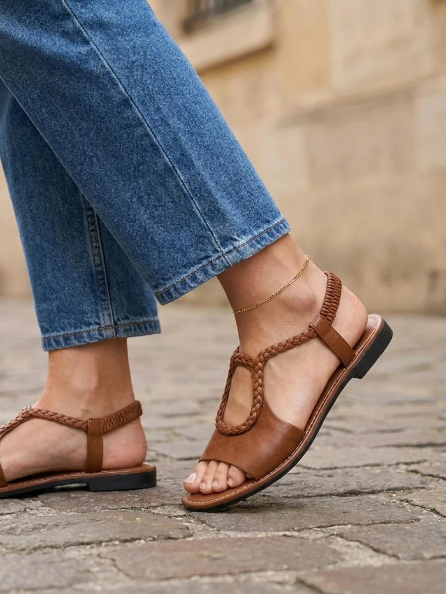 Bianca | Everyday Braided Leather Sandals