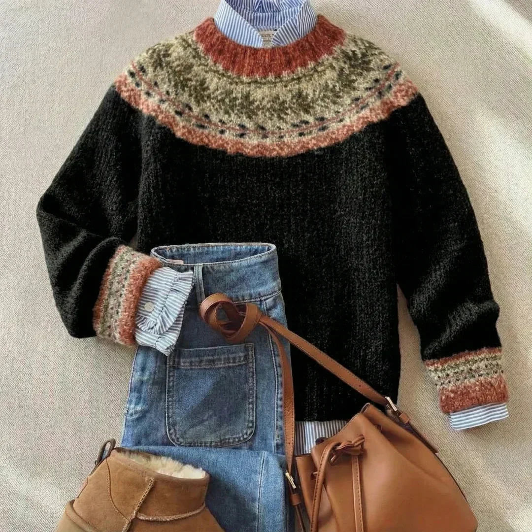 Samantha™ - Chic Vintage Knit Sweater