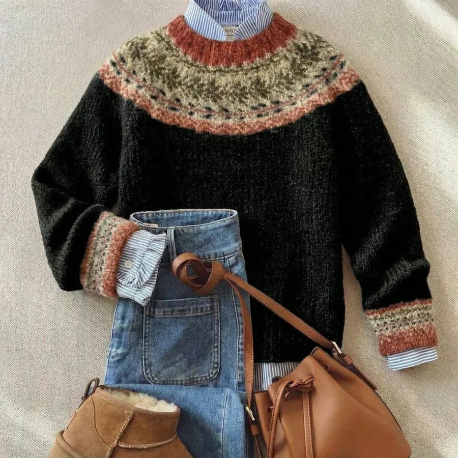 Samantha™ - Chic Vintage Knit Sweater