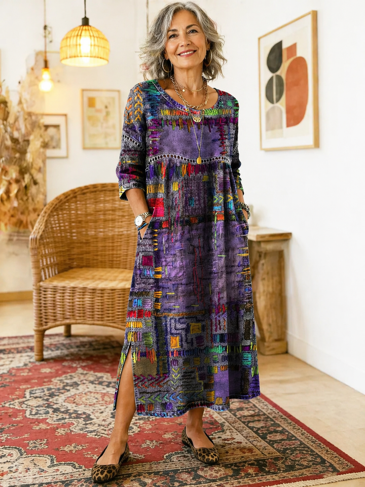 Manuela | Ethnic Patchwork Dress