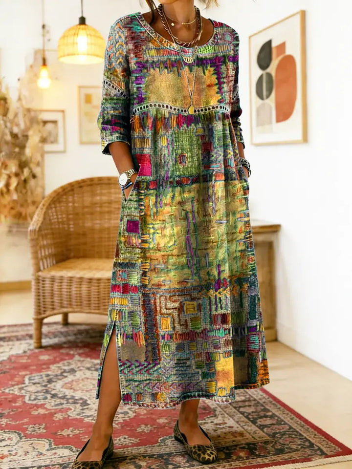 Manuela | Ethnic Patchwork Dress