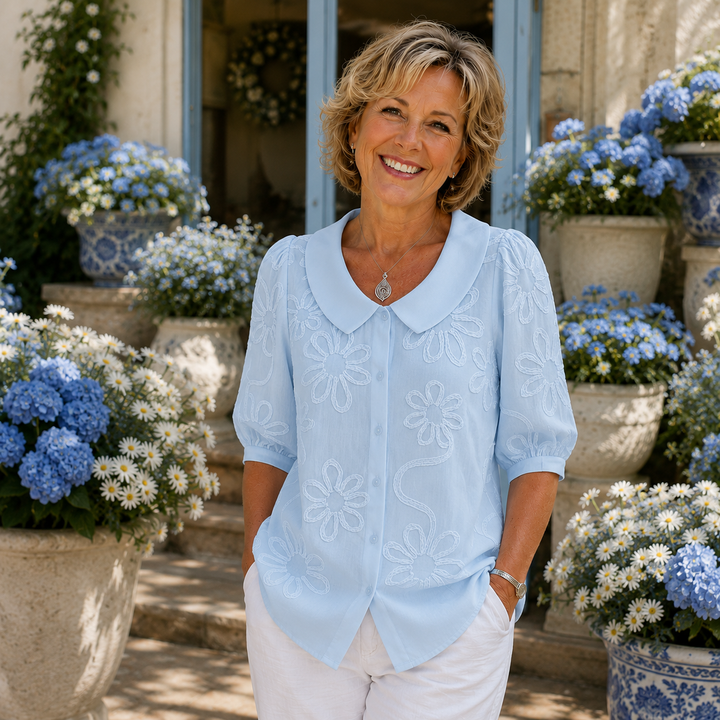 Fiona │ Elegant Floral Blouse