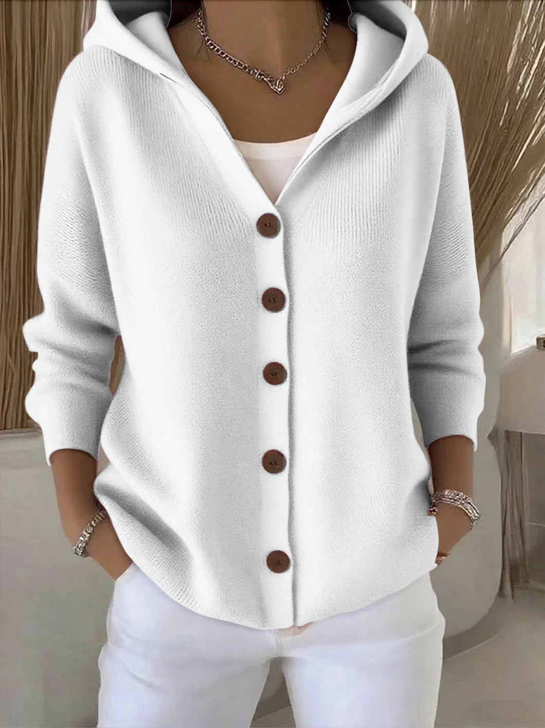 Karen | Hooded Knit Jacket