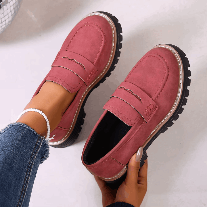 Elsa | College-Style Platform Loafers