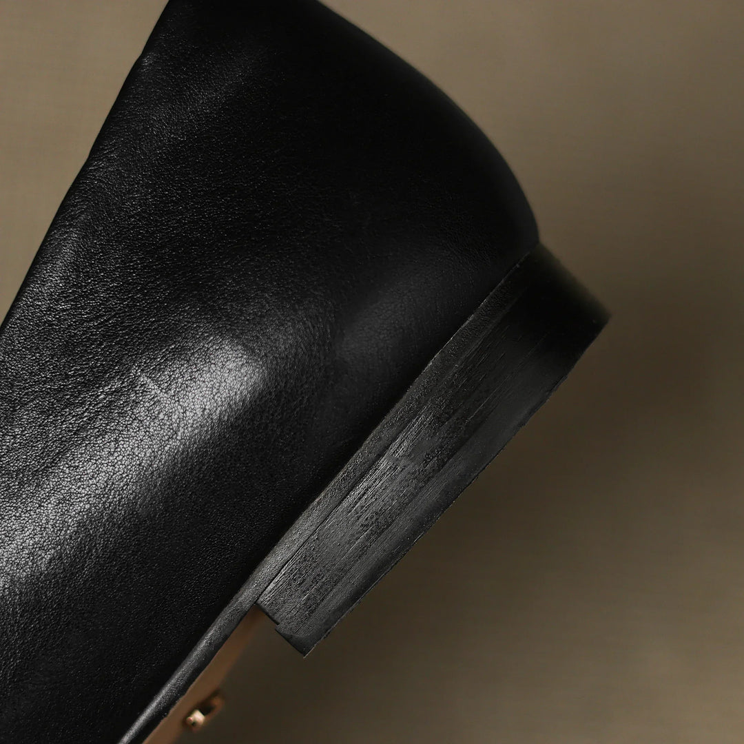 Elda Genuine Leather Flats