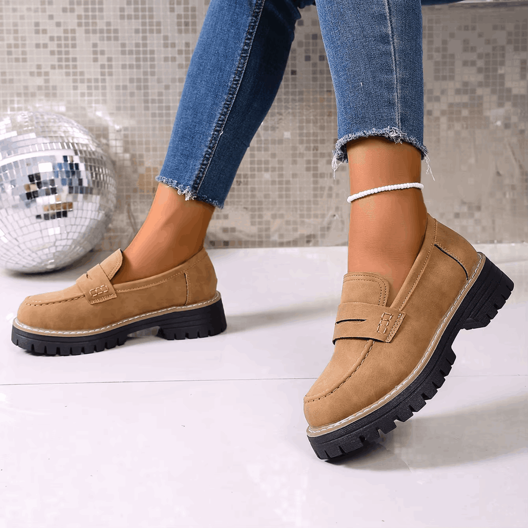 Elsa | College-Style Platform Loafers