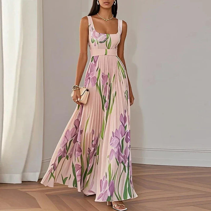 Grace | Floral A-Line Maxi Dress