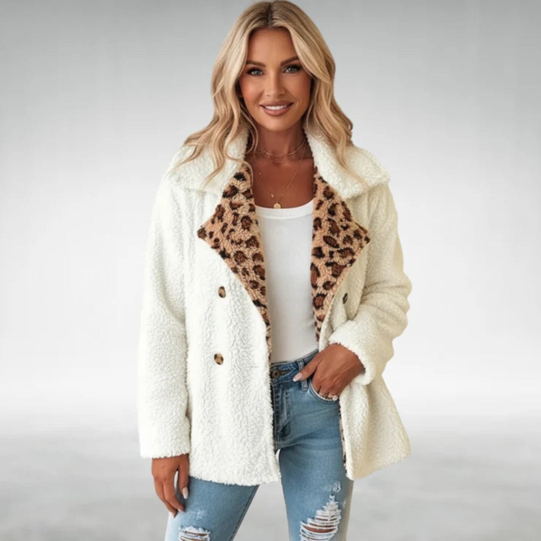 Lori | Cozy Leopard Teddy Coat