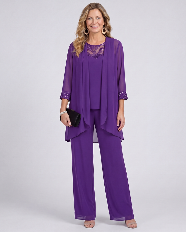 Lillie - Minimalist style classic three-piece set