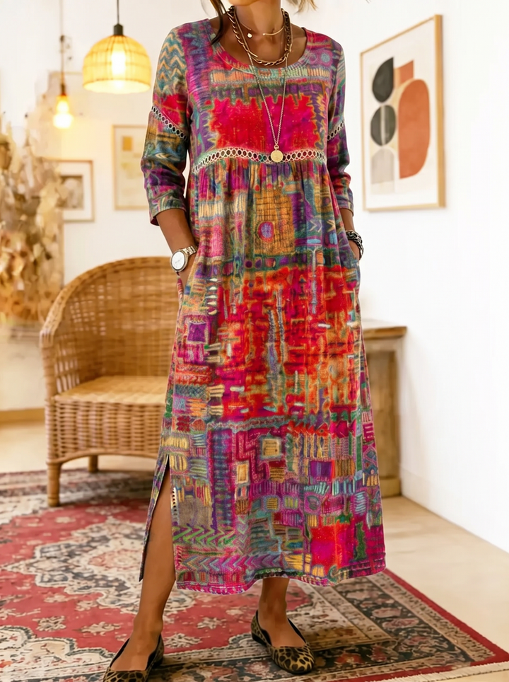 Manuela | Ethnic Patchwork Dress