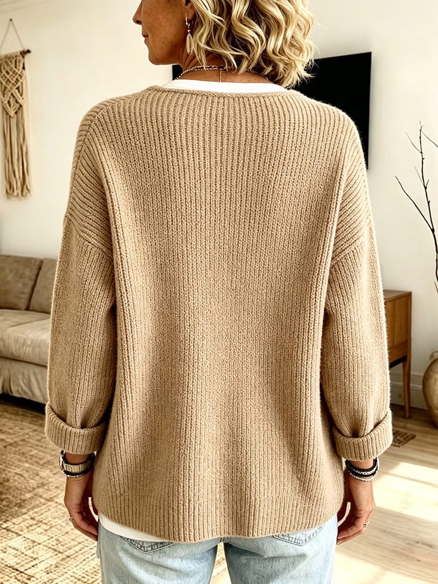 Natalie | Asymmetrical Knit Cardigan
