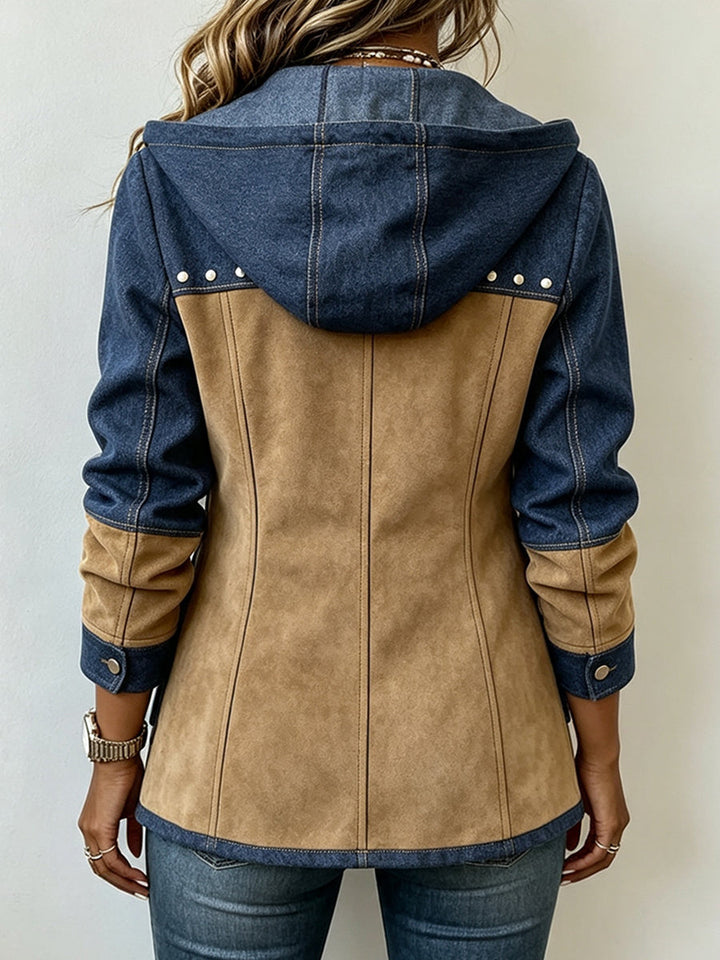 Nancy | Two-Tone Hooded Jacket