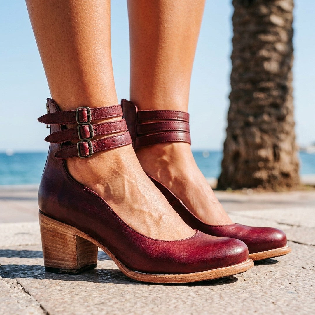 Alvienne | Women's Sculpted Heel Sandals Evening Wedding Summer
