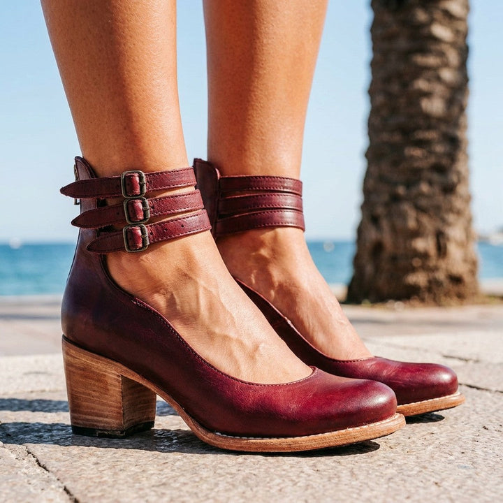 Alvienne | Women's Sculpted Heel Sandals Evening Wedding Summer
