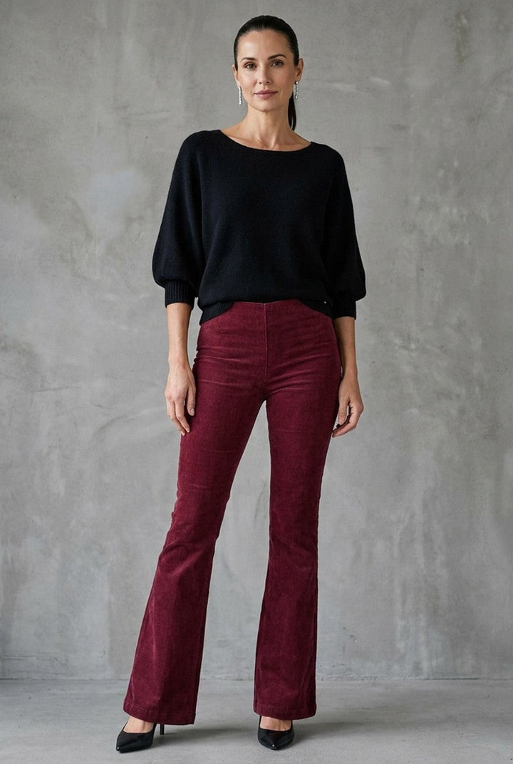 Avellia | Women's High Waist Flared Trousers Office Smart Casual
