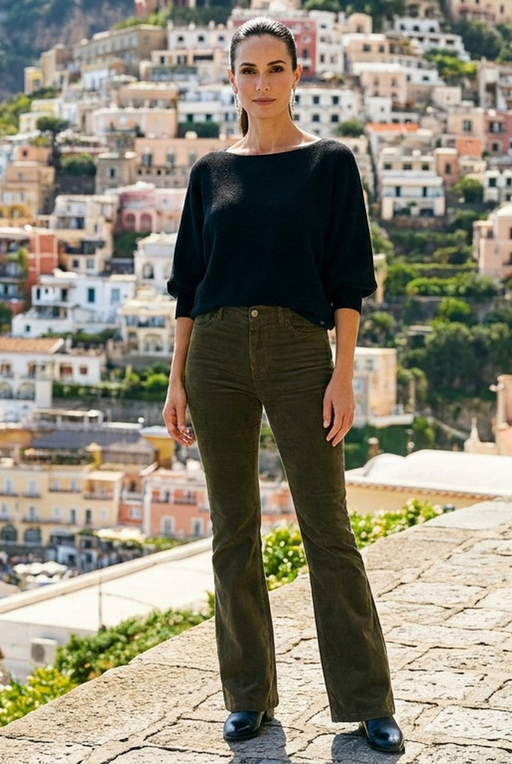 Avellia | Women's High Waist Flared Trousers Office Smart Casual