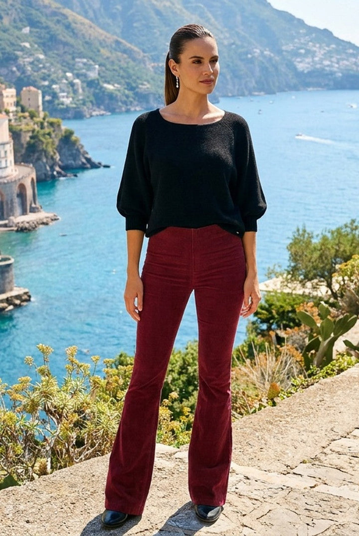 Avellia | Women's High Waist Flared Trousers Office Smart Casual