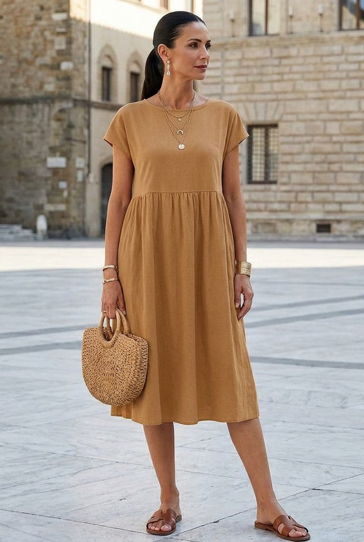 Avenira | Women's Short Sleeve Pocket Dress Summer Casual