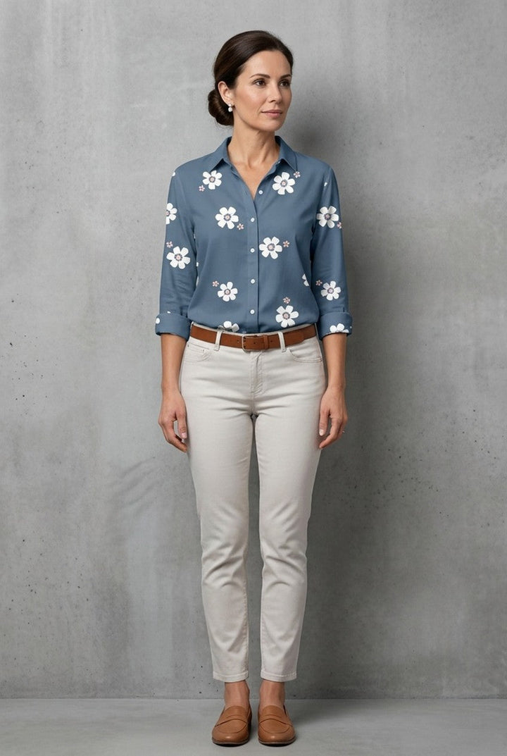 Belmora | Women's Floral Print Blouse Garden Party Summer