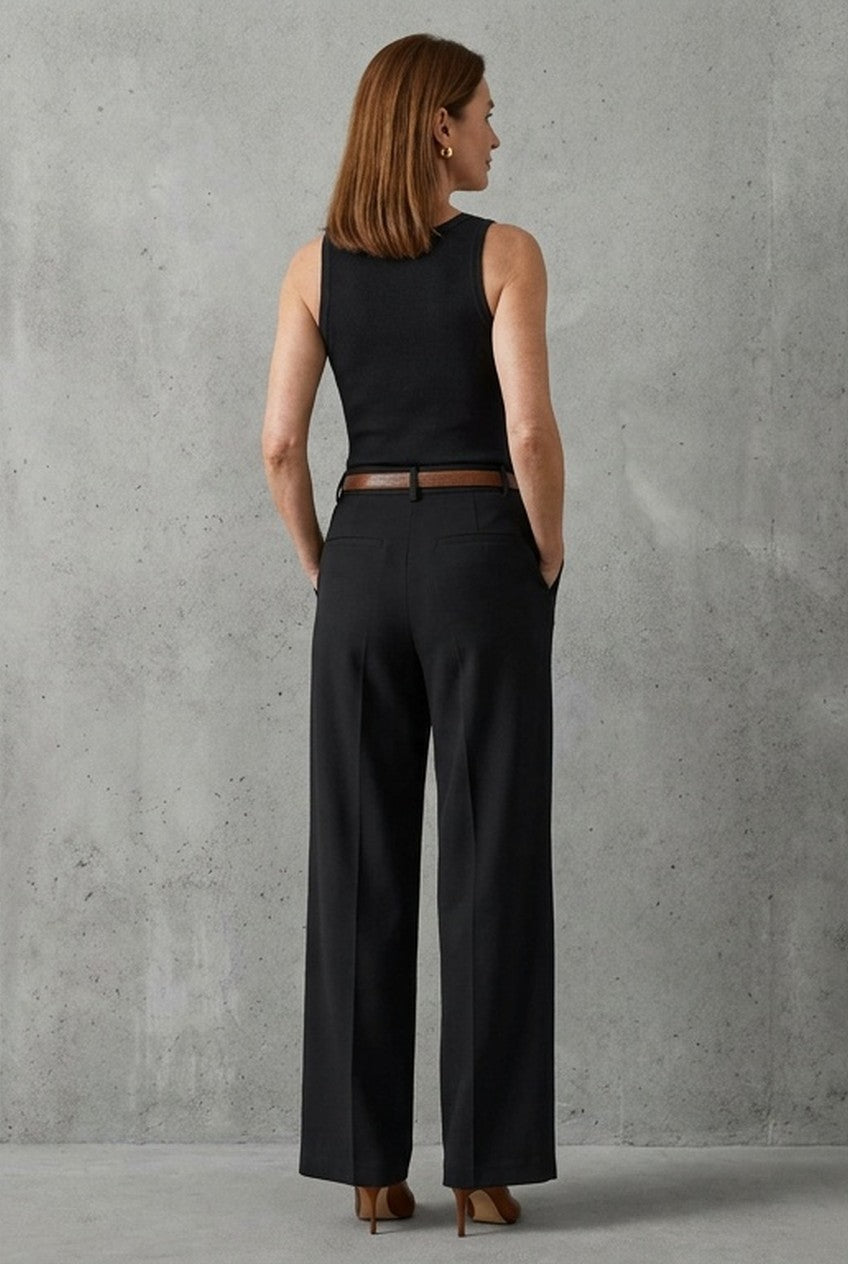 Calissea | Women's High Waist Wide Leg Palazzo Trousers Office Wear