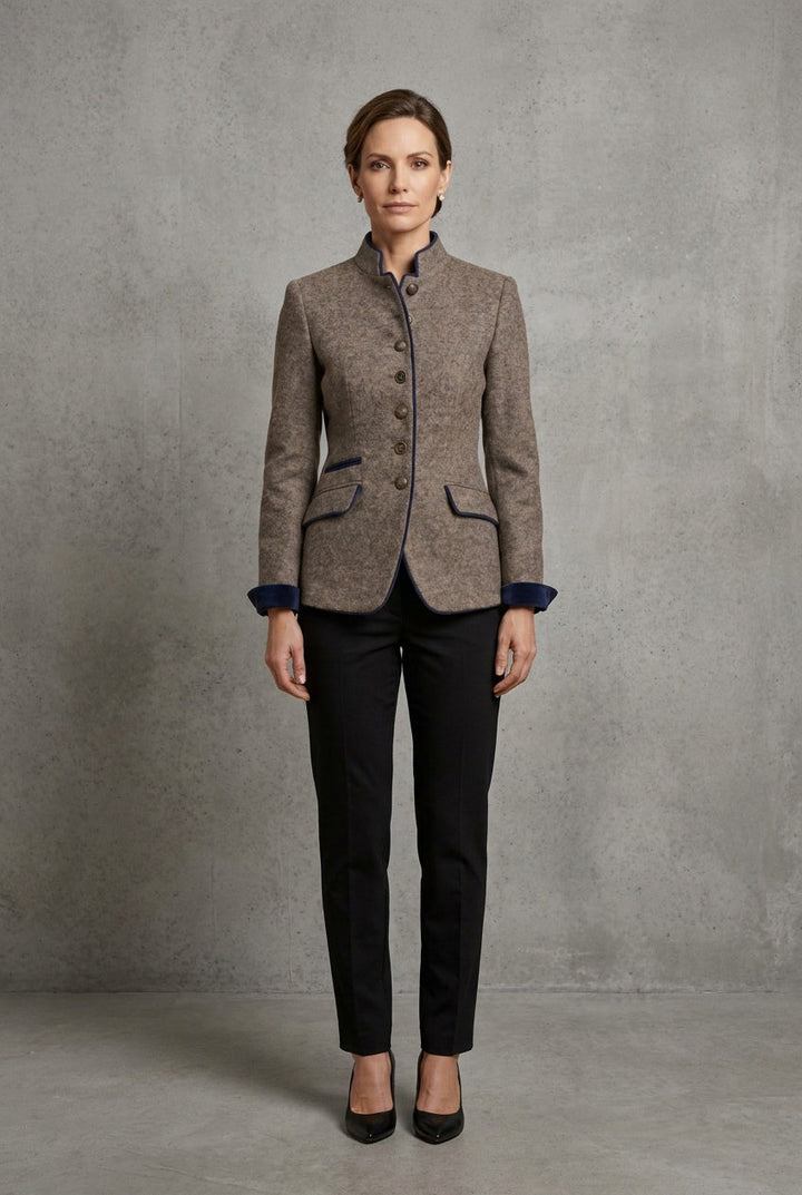 Calyra | Women's Structured Lapel Blazer Office Work Smart