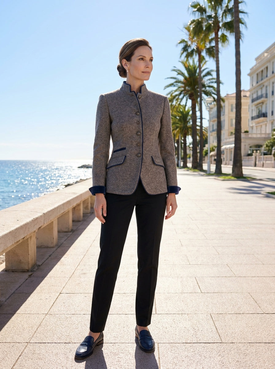 Calyra | Women's Structured Lapel Blazer Office Work Smart