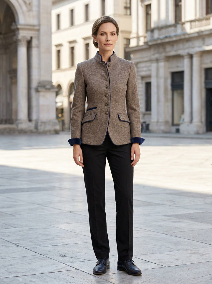 Calyra | Women's Structured Lapel Blazer Office Work Smart