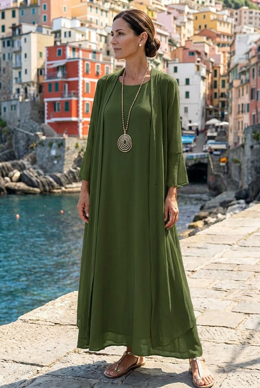 Céleste | Women's Sleeveless Fitted Midi Dress Evening Party Wear