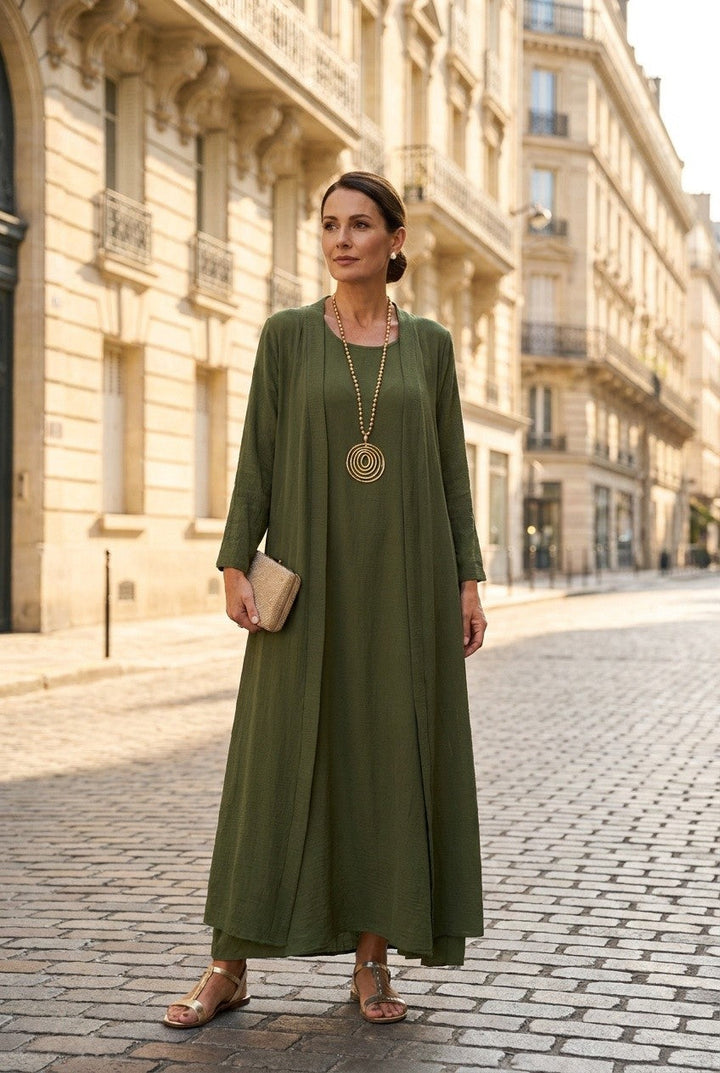 Céleste | Women's Sleeveless Fitted Midi Dress Evening Party Wear