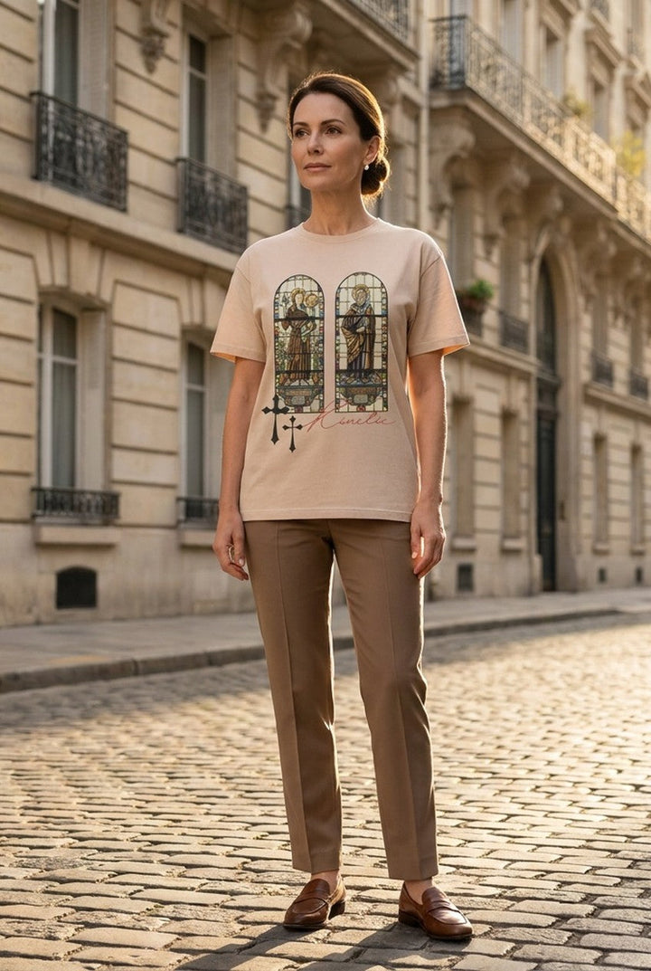 Ceterle | Women's Oversized Art Print Graphic T-Shirt