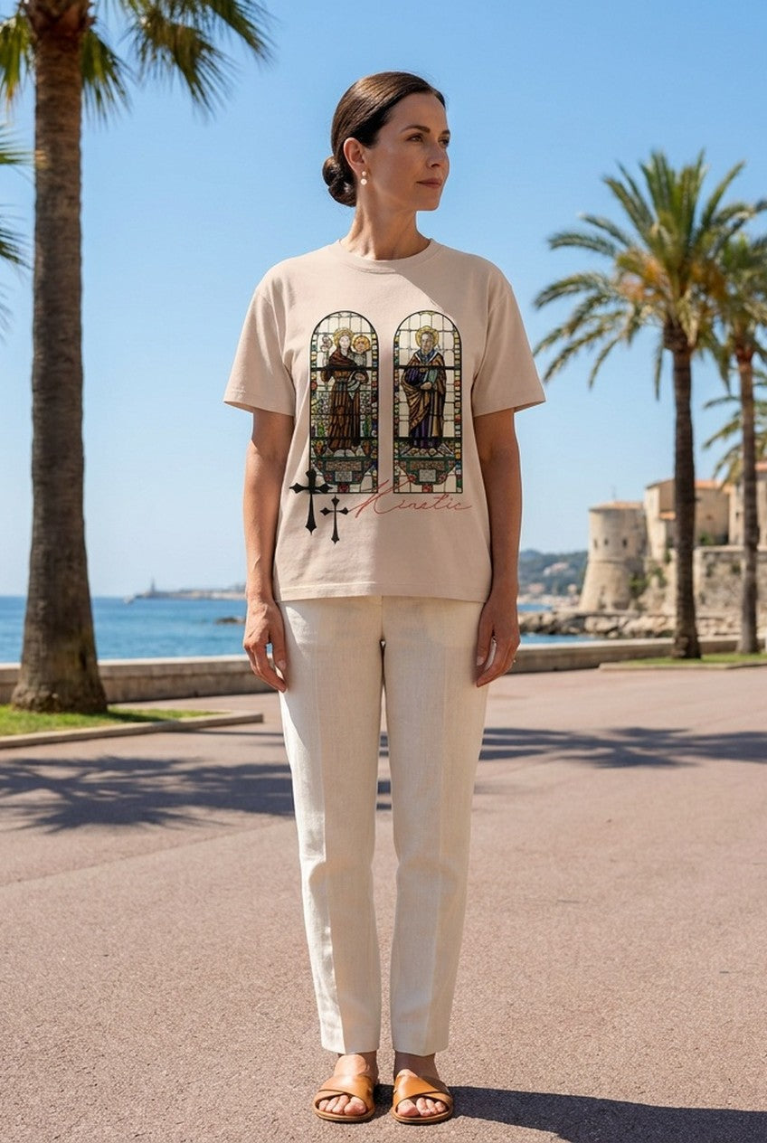 Ceterle | Women's Oversized Art Print Graphic T-Shirt