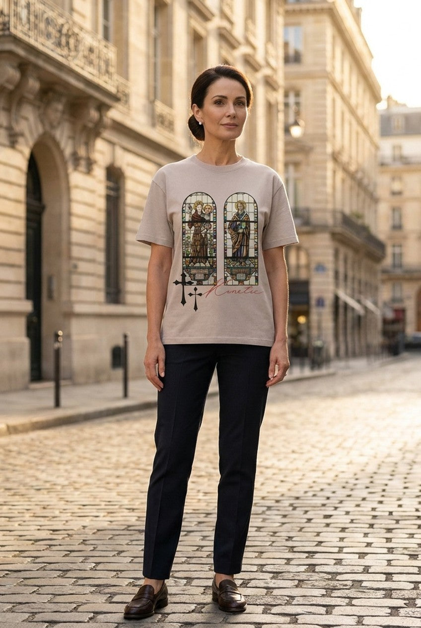 Ceterle | Women's Oversized Art Print Graphic T-Shirt