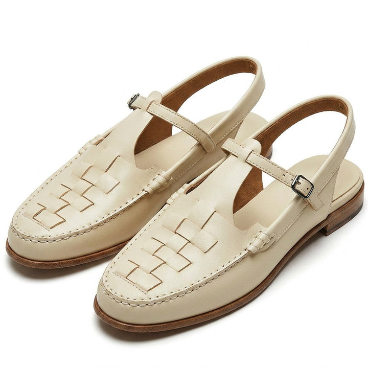 Coralie | Women's Woven Slingback Flat Sandals Summer