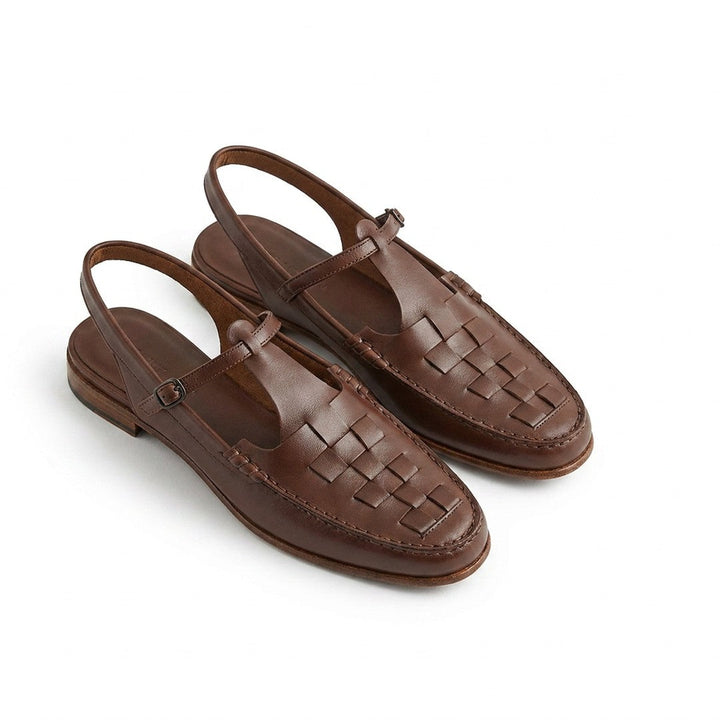 Coralie | Women's Woven Slingback Flat Sandals Summer