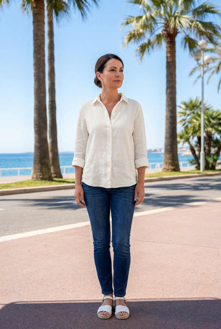 Divelle | Women's Vintage Floral Long Sleeve Shirt Office Casual
