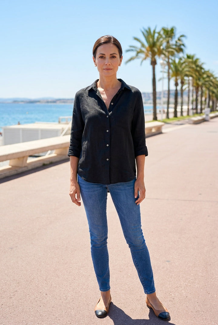 Divelle | Women's Vintage Floral Long Sleeve Shirt Office Casual