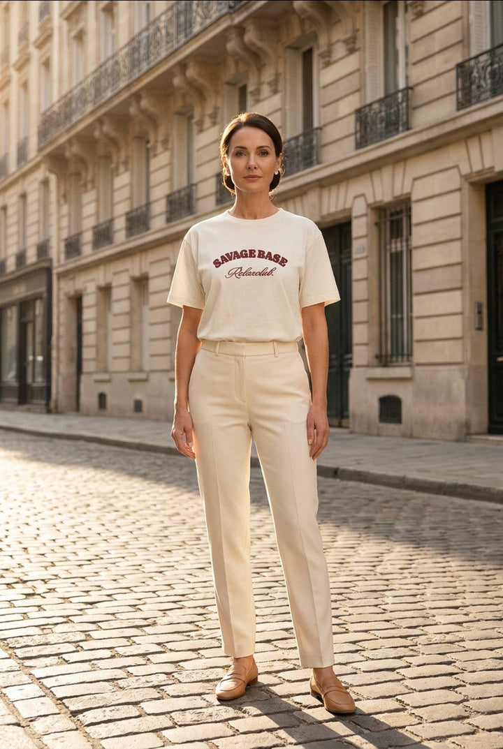 Florenne | Women's Oversized Graphic Print T-Shirt