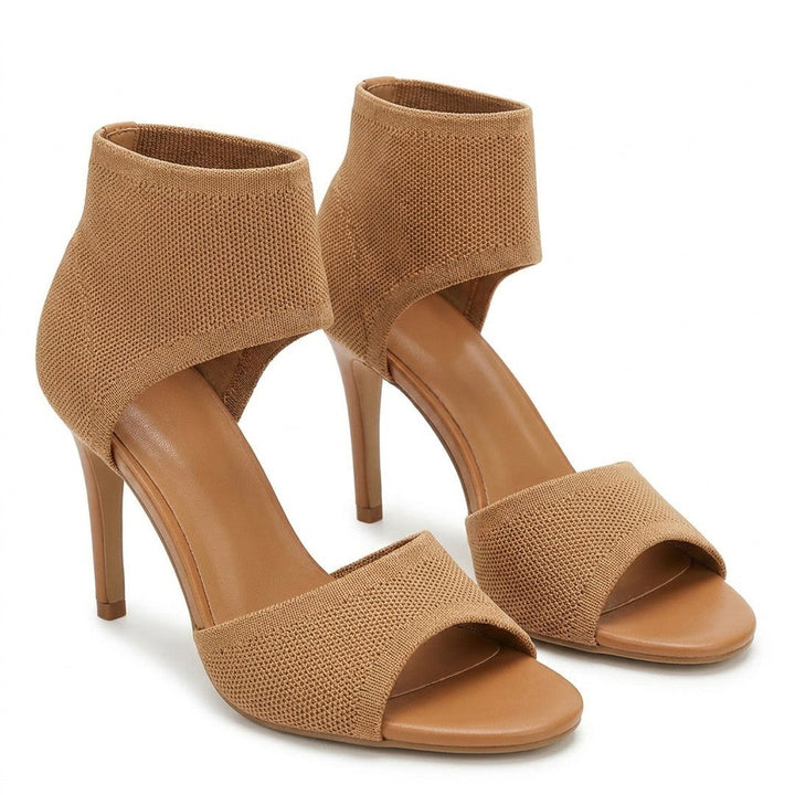 Lisane | Women's Open Toe Ankle Cuff Stiletto Heels Evening