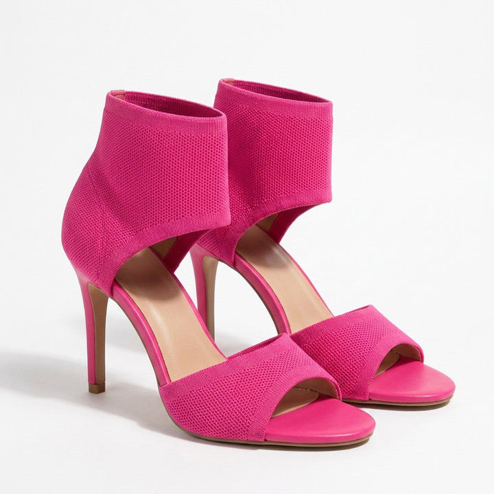 Lisane | Women's Open Toe Ankle Cuff Stiletto Heels Evening