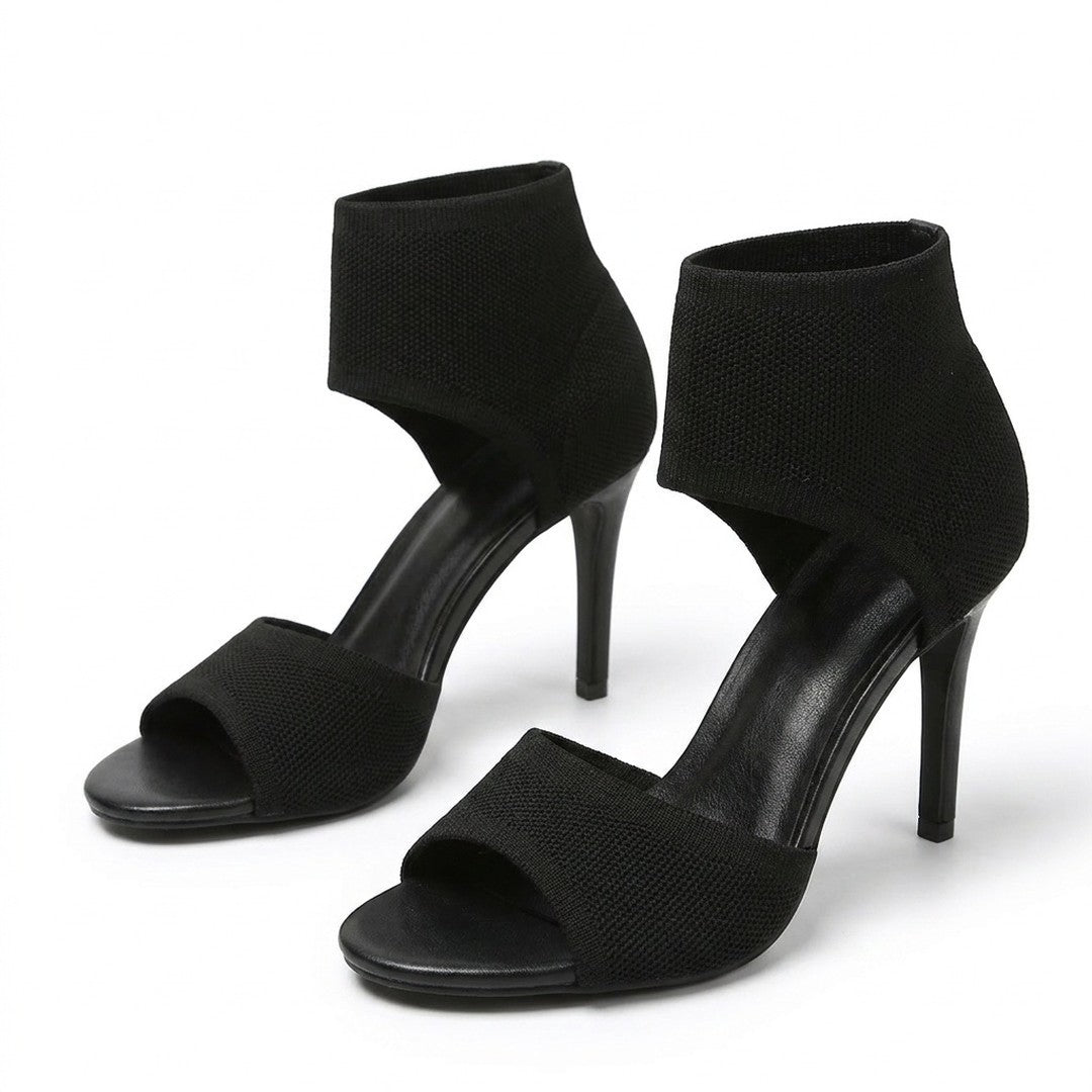 Lisane | Women's Open Toe Ankle Cuff Stiletto Heels Evening