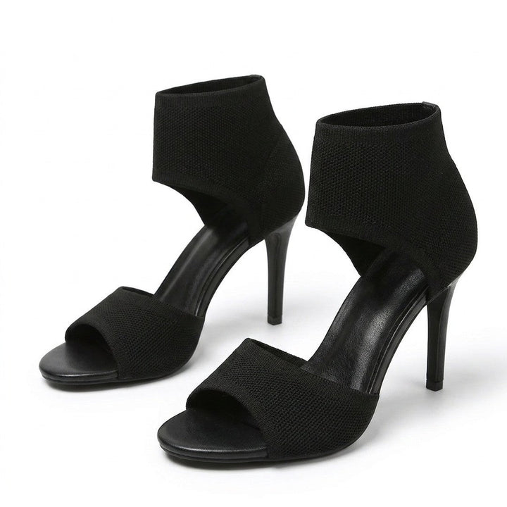 Lisane | Women's Open Toe Ankle Cuff Stiletto Heels Evening