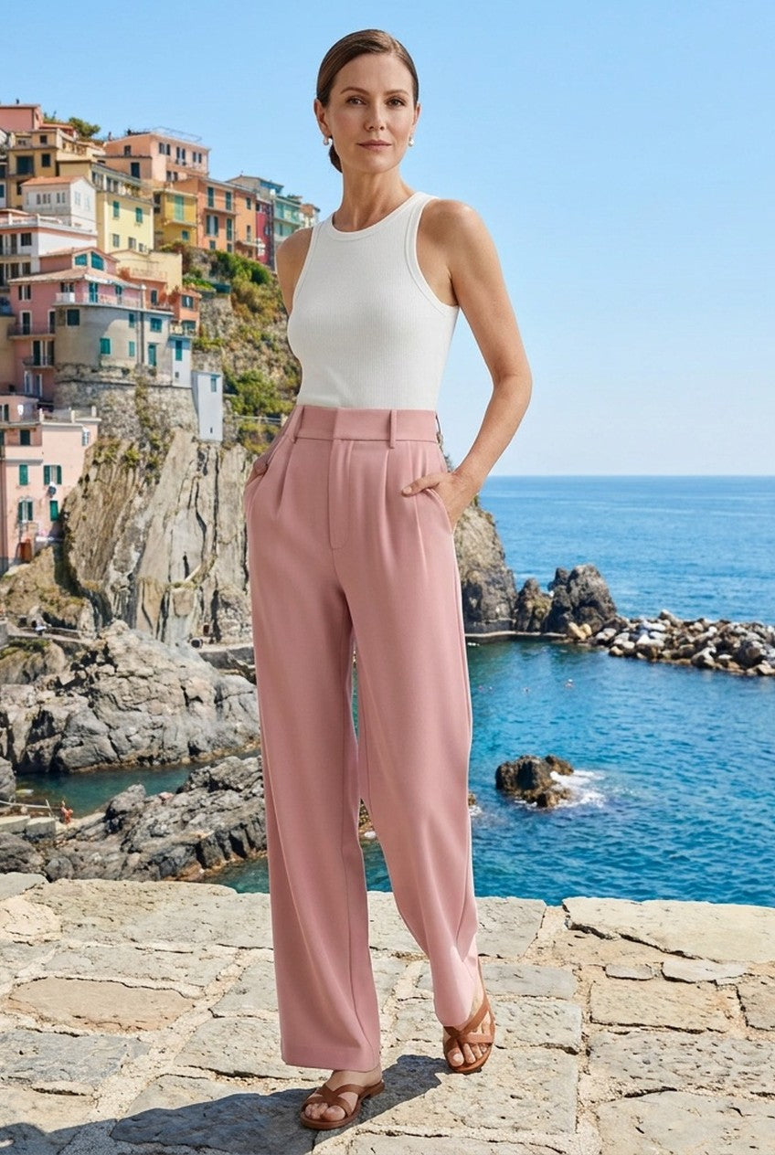 Lumisse | Women's High Waist Tailored Trousers Office Work Wear
