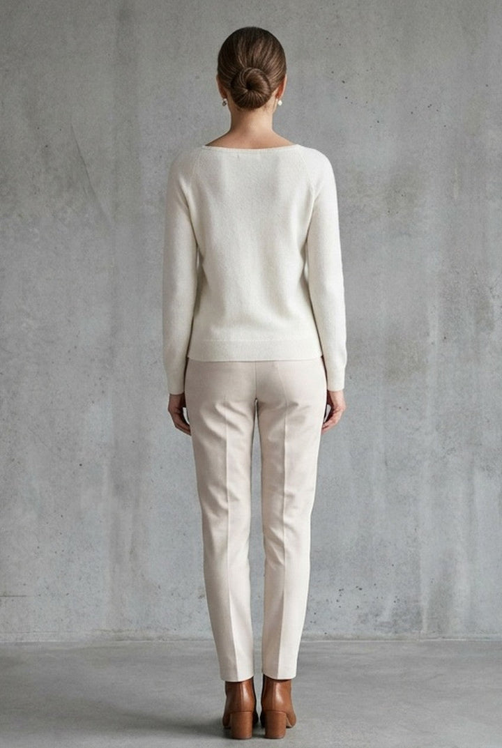 Orvella | Women's Slim Fit Fine Knit Sweater Smart Casual Winter