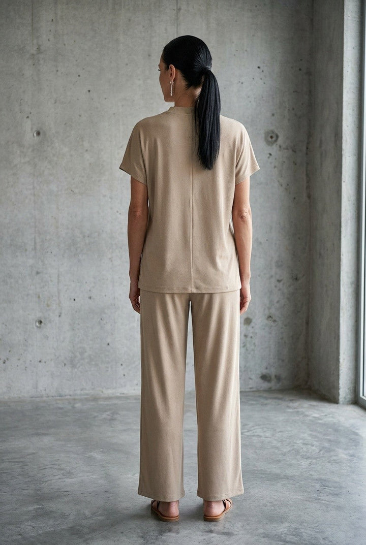 Rosaire | Women's Wide Leg Drawstring Co-ord Set Summer