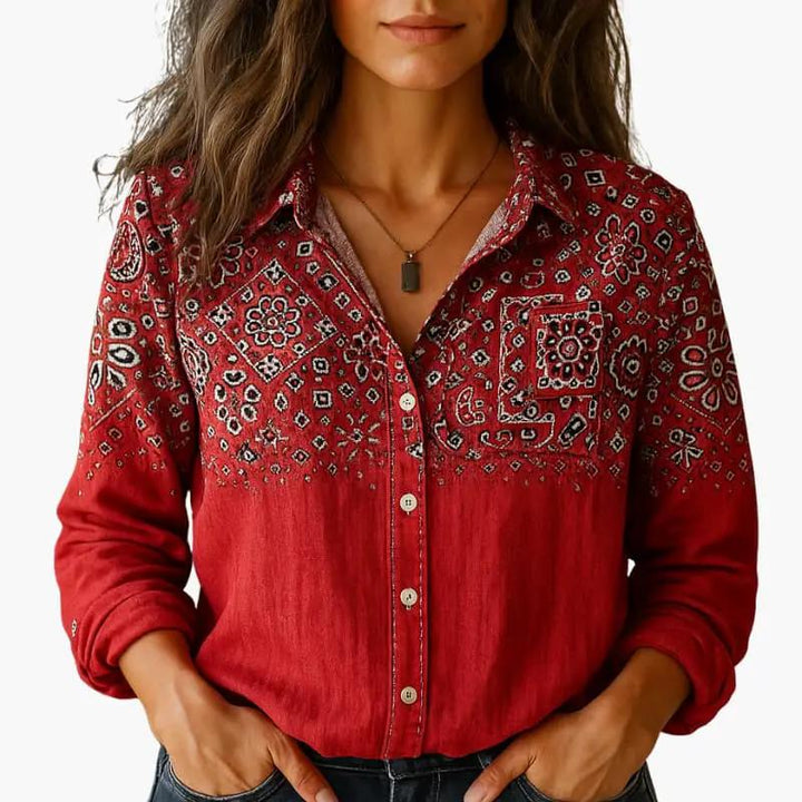 Rosmira | Women's Classic Collar Button Shirt Smart Office Wear