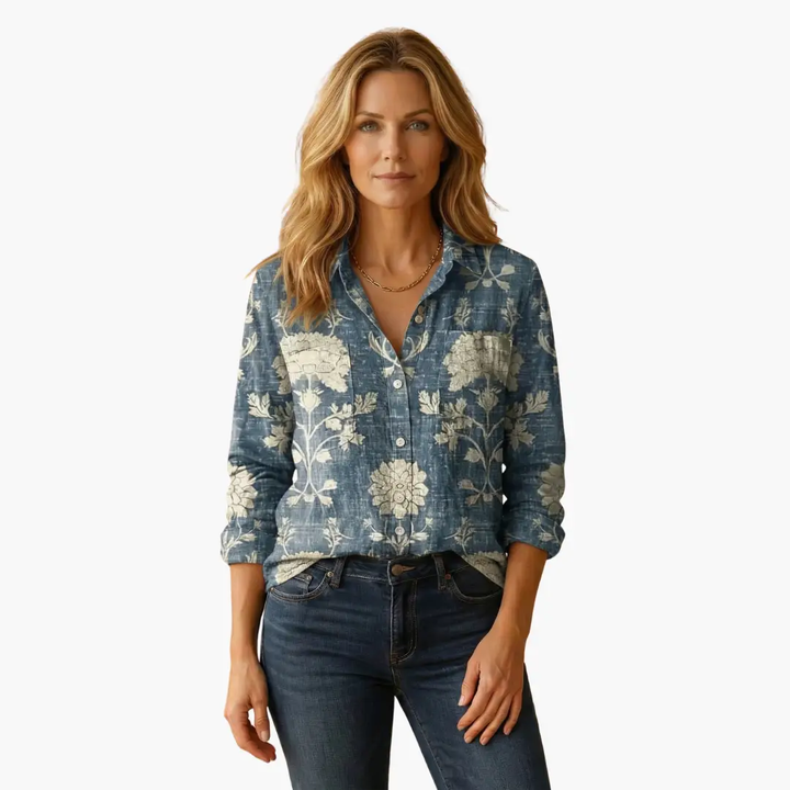 Rosmira | Women's Classic Collar Button Shirt Smart Office Wear