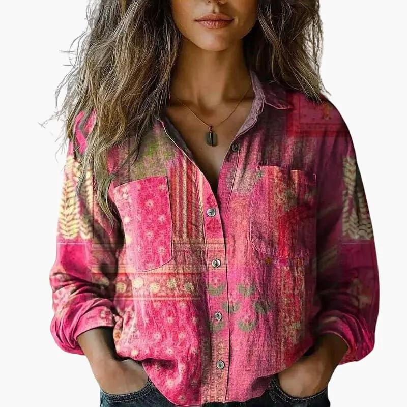 Rosmira | Women's Classic Collar Button Shirt Smart Office Wear