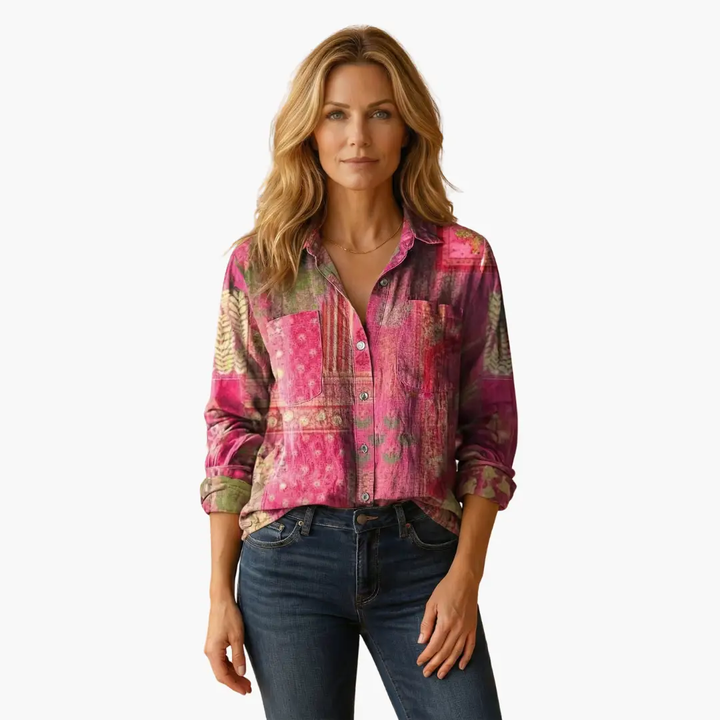 Rosmira | Women's Classic Collar Button Shirt Smart Office Wear