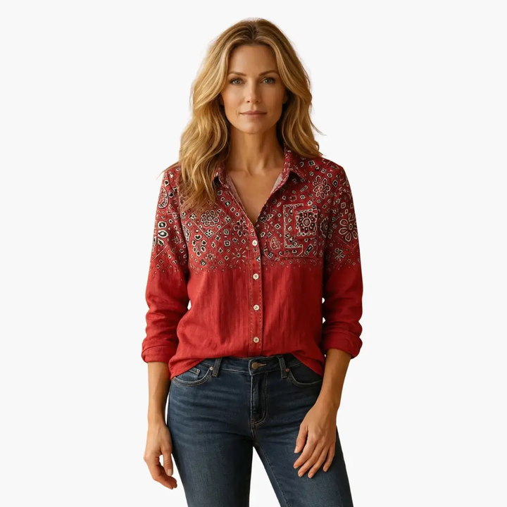 Rosmira | Women's Classic Collar Button Shirt Smart Office Wear